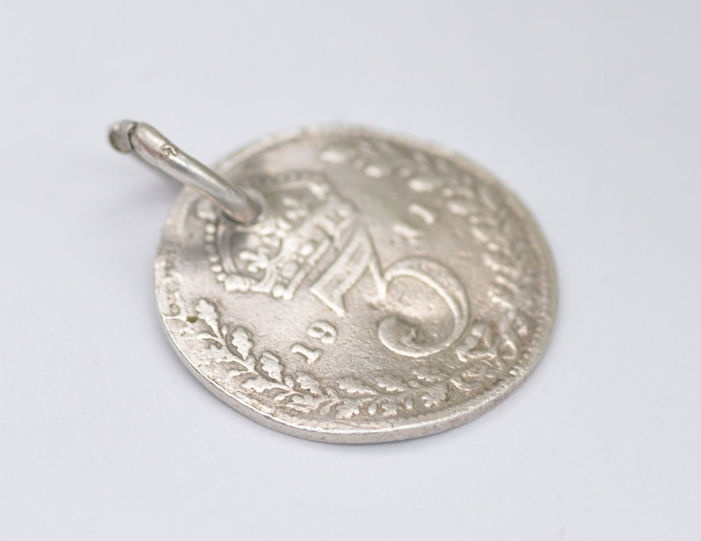 Vintage Silver George V Three Pence 1911 Coin Charm / Pendant - 3 Pence / King / English / British / Royalty / Charm Bracelet