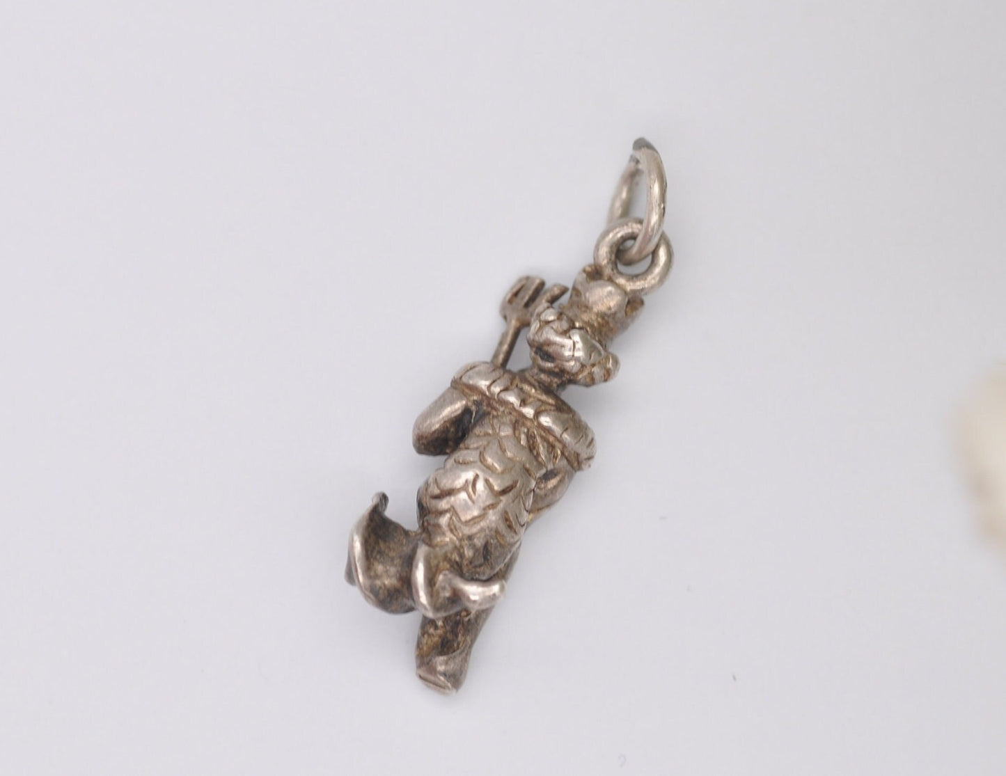 Vintage Silver Poseidon / Neptune Charm - God / Water / Sea / Roman / Greek Mythology / Sterling Silver / Bracelet