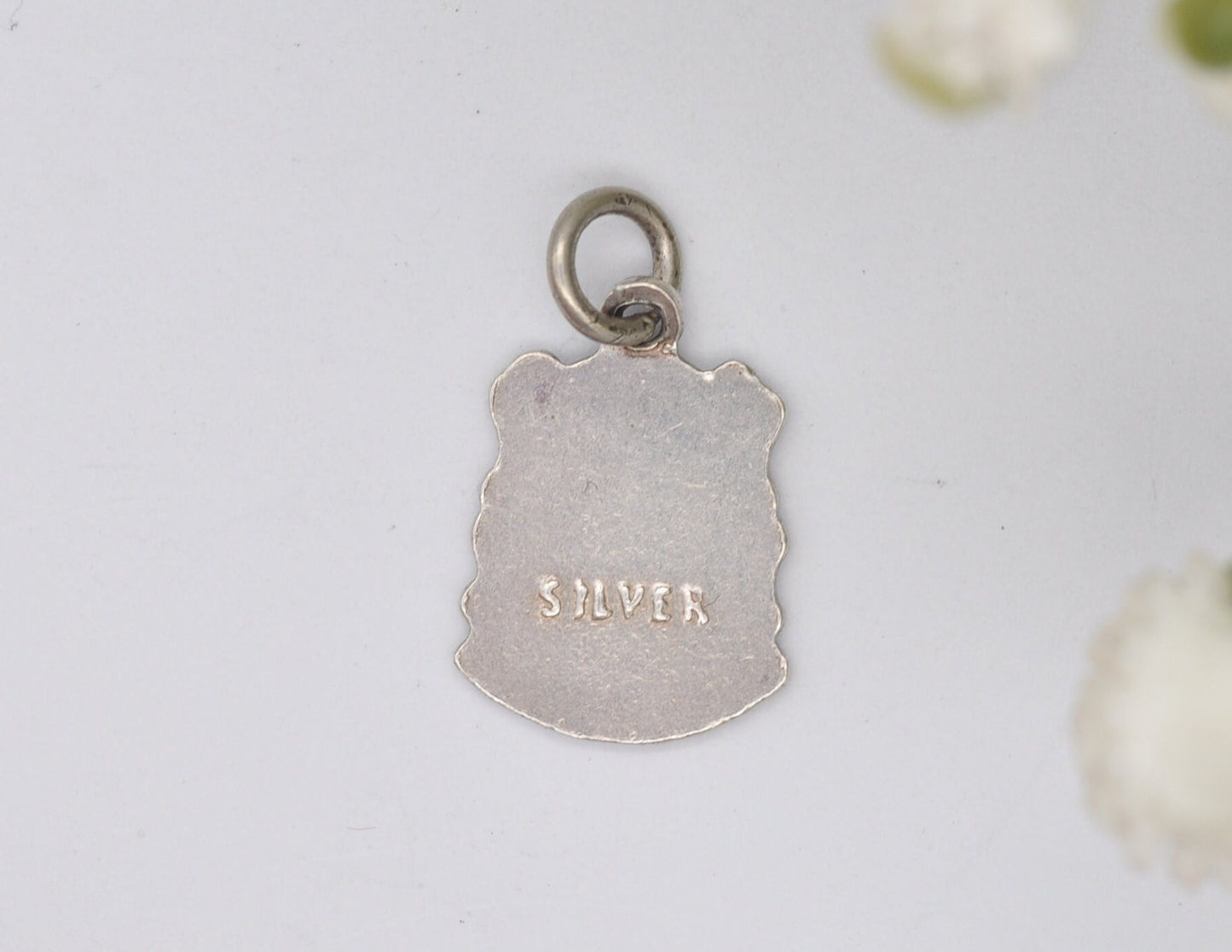 Vintage Sterling Silver Blackpool Enamel Souvenir Shield Charm / Pendant - England / Lancashire / Tourist / 925 / Charm Bracelet