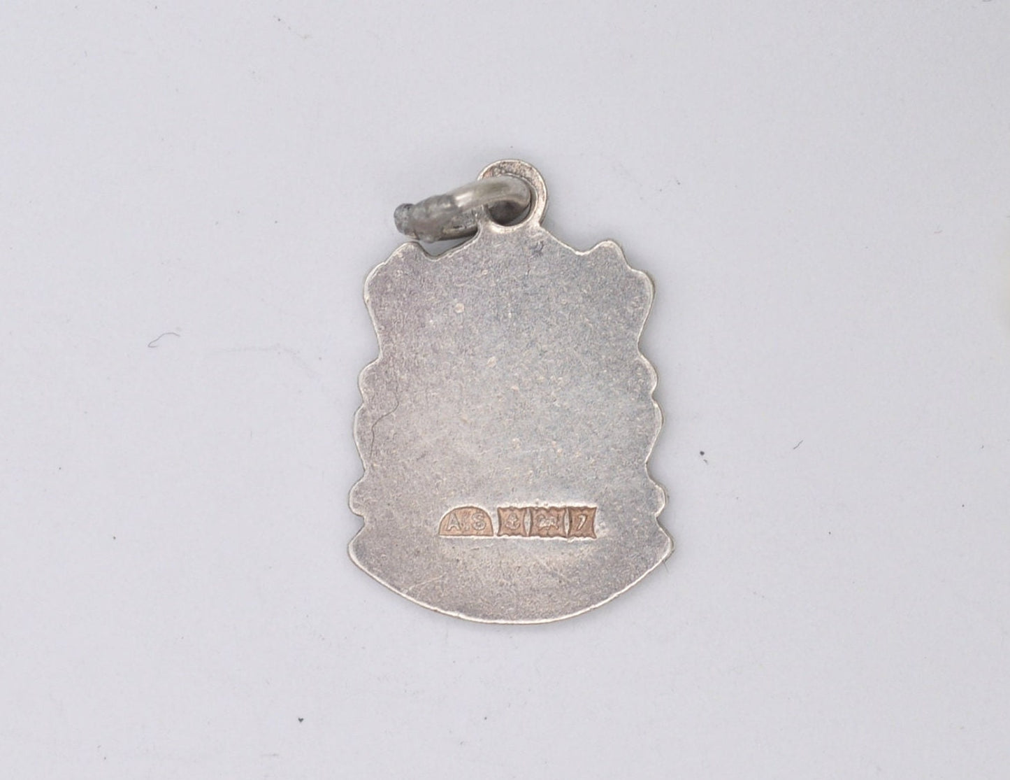 Vintage Sterling Silver Dewsbury Enamel Souvenir Shield Charm / Pendant - England / West Yorkshire / Tourist / 925 / Charm Bracelet