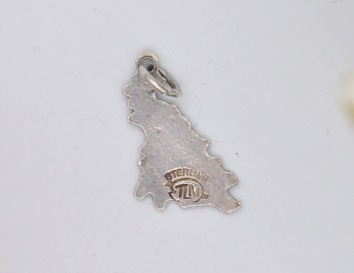 Vintage Sterling Silver Guernsey Souvenir TLM Charm / Pendant - Channel Island / Tourist / 925 / Charm Bracelet / Scrap Book