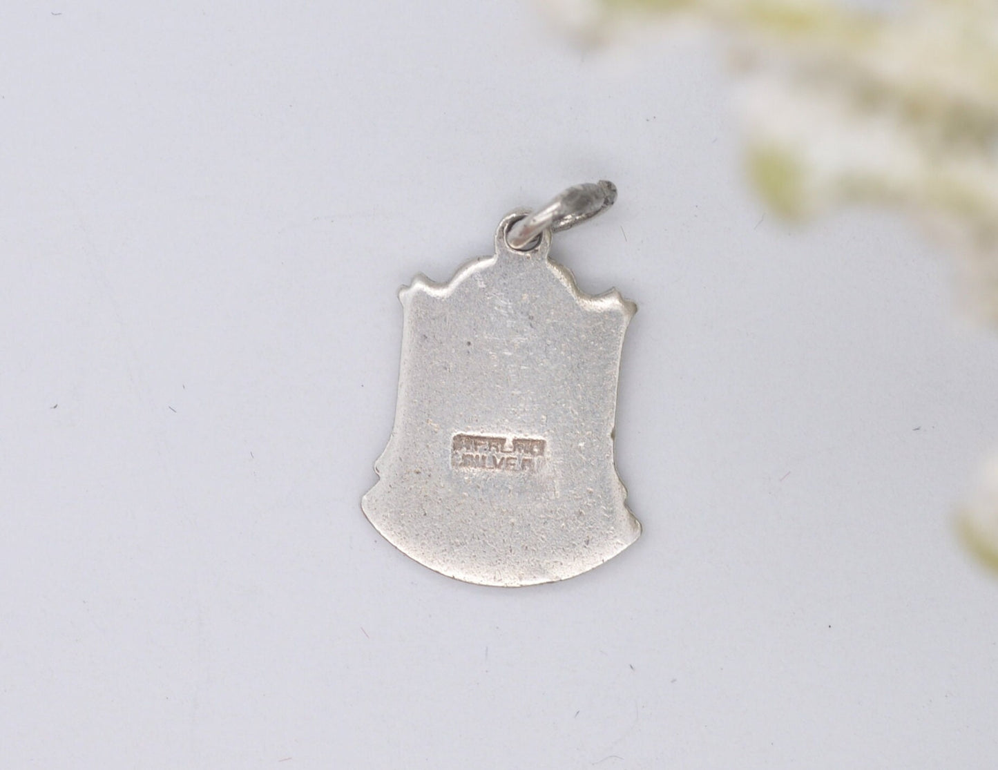 Vintage Sterling Silver Kendal Enamel Souvenir Shield Charm / Pendant - England / Cumbria / Tourist / 925 / Charm Bracelet / Collection