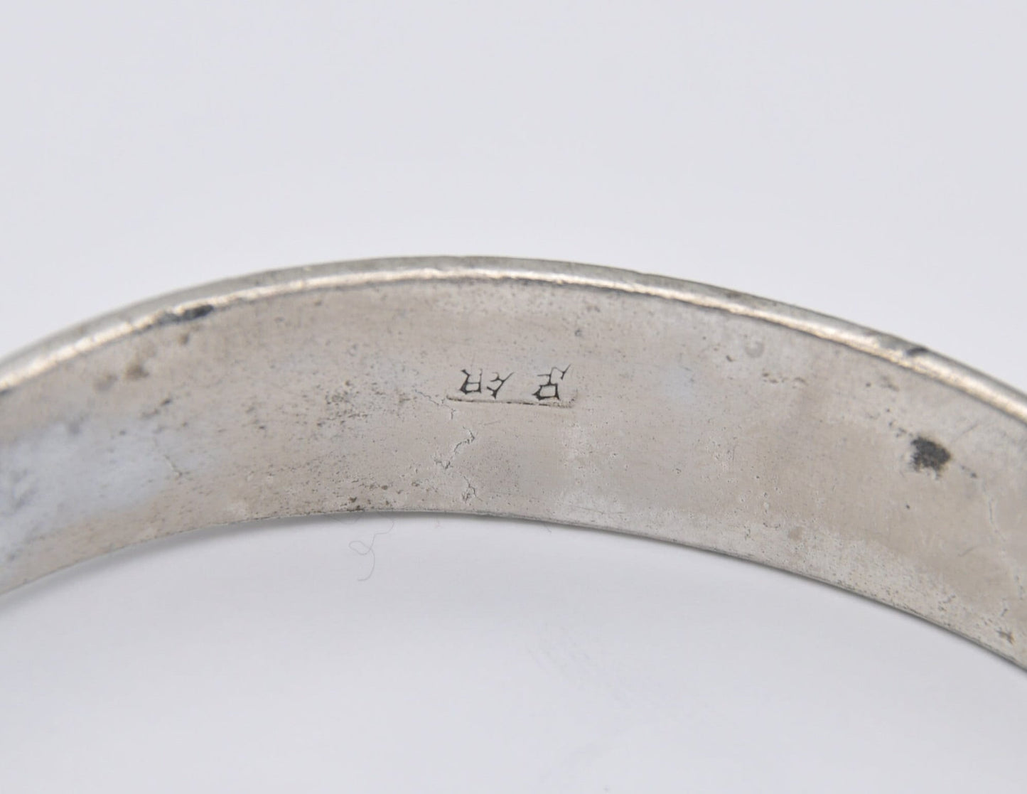Vintage Silver Buddhist Bangle Bracelet - Tibet | Tibetan | Chinese | China | Religion