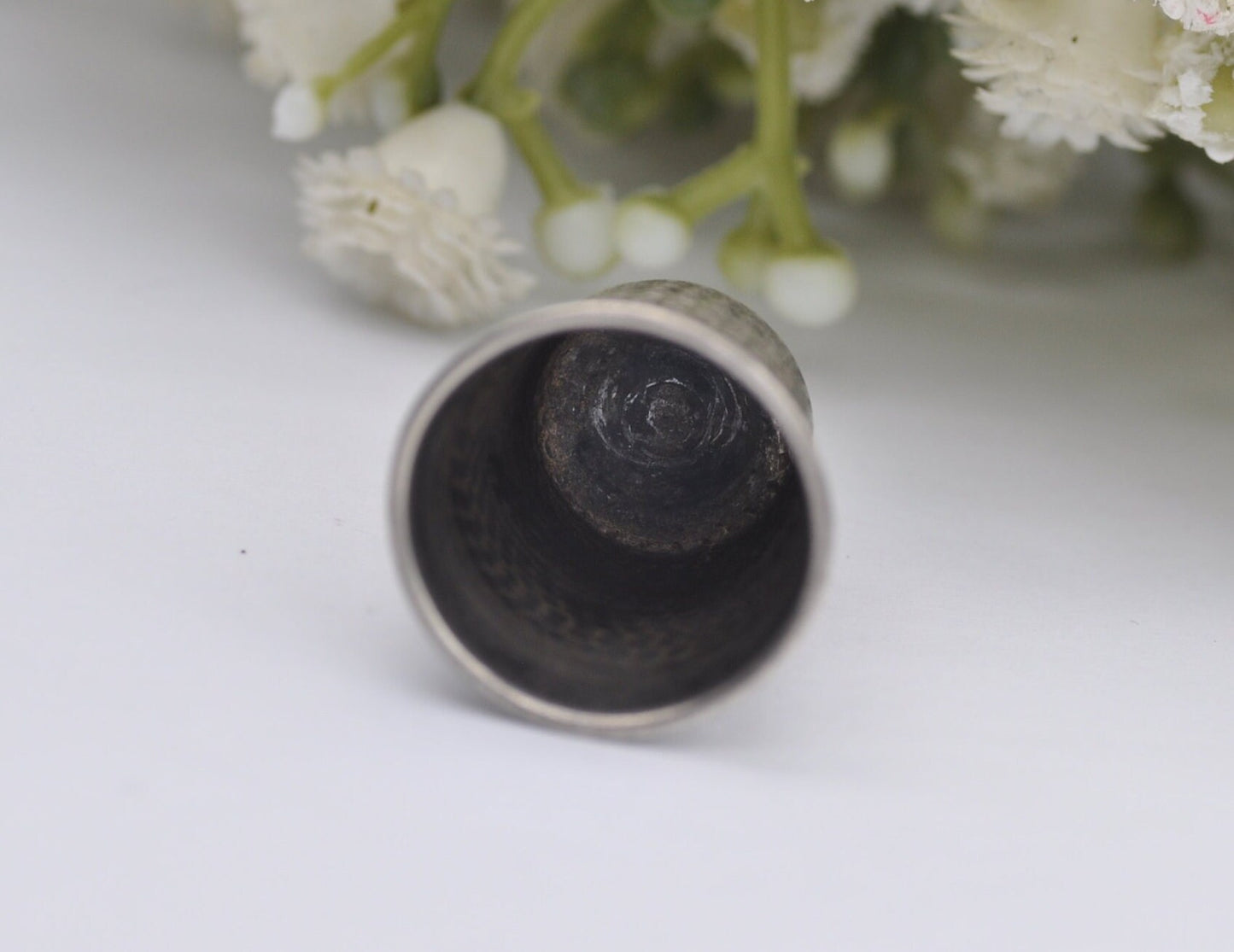 Vintage Sterling Silver Thimble - Sewing | Accessory | Crafts | Detailed | Patterned | Silverware | Collectable | Collection