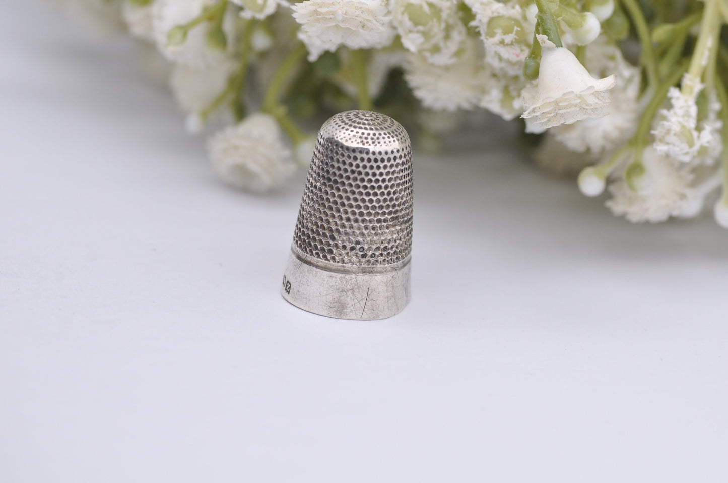 Vintage James Fenton Thimble - 1924 | J.F | Sewing | Accessory | Detailed | Patterned | Silverware | Collectable | Collection