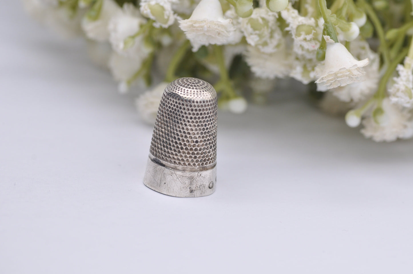 Vintage James Fenton Thimble - 1924 | J.F | Sewing | Accessory | Detailed | Patterned | Silverware | Collectable | Collection