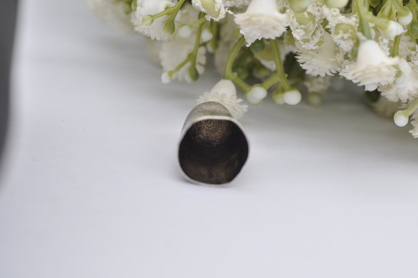 Vintage James Fenton Thimble - 1924 | J.F | Sewing | Accessory | Detailed | Patterned | Silverware | Collectable | Collection