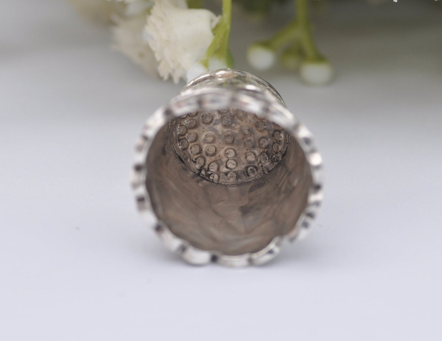 Vintage Mexico Sterling Silver Thimble - Heart | 2 | Sewing | Accessory | Detailed | Patterned | Silverware | Collectable | Collection