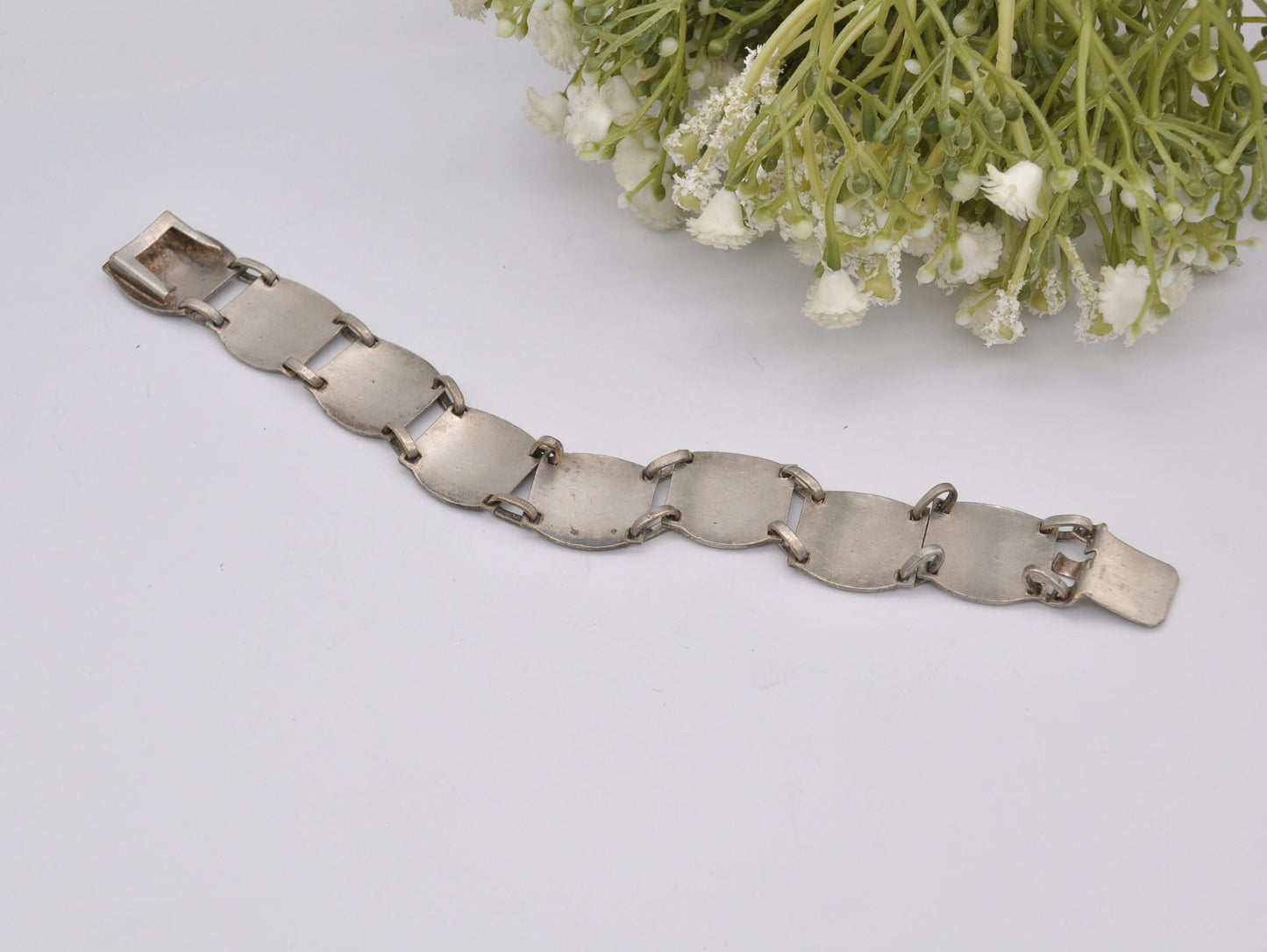 Vintage Silver Tone France Cities Travel Bracelet - Islands / Europe / Panel / Nice / Corse / Comtat / Monaco / Costume Jewellery