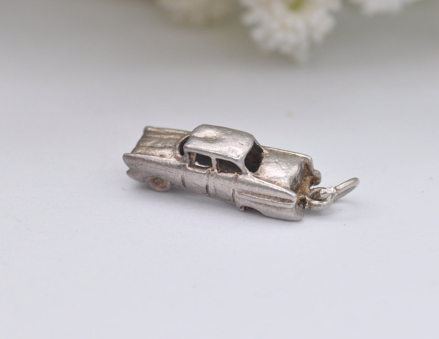 Vintage Sterling Silver Classic Car Charm / Pendant - Vehicle / Collectors / Detailed / Charm Bracelet