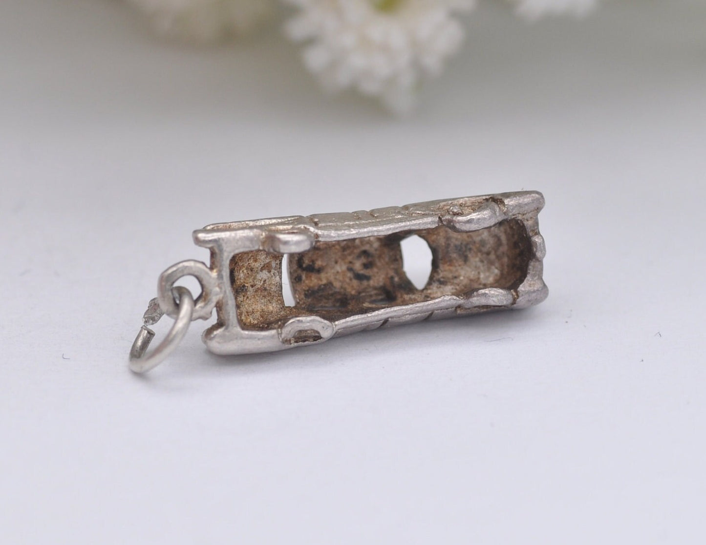 Vintage Sterling Silver Classic Car Charm / Pendant - Vehicle / Collectors / Detailed / Charm Bracelet