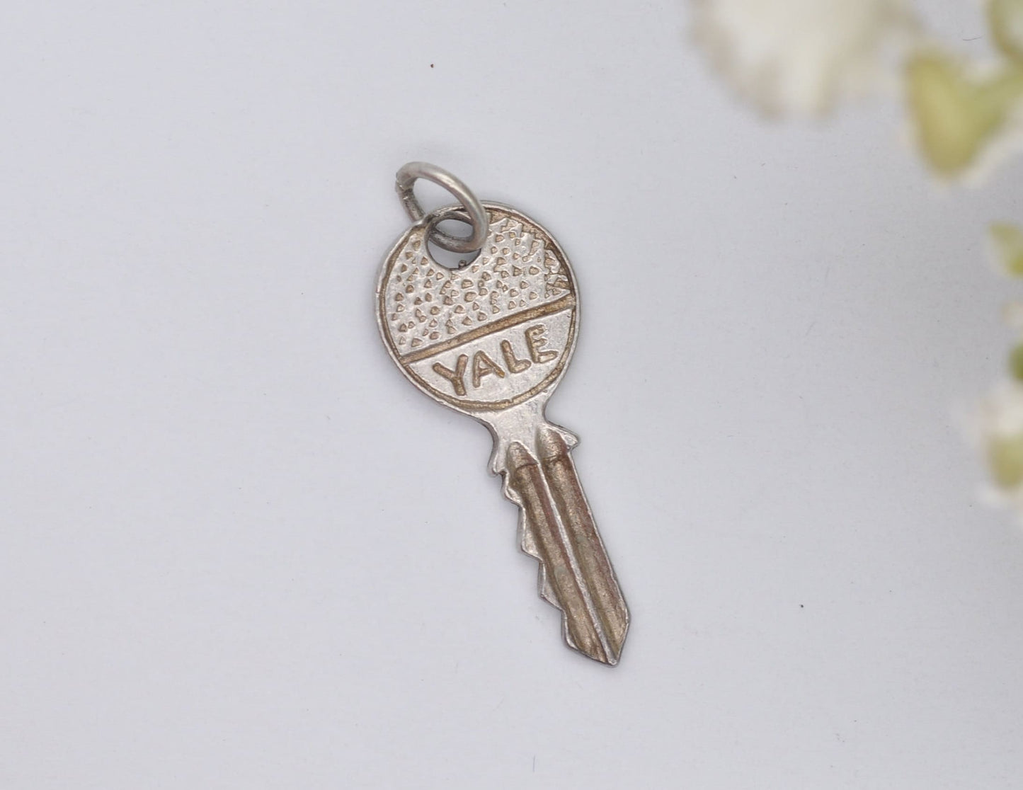 Vintage Sterling Silver Yale Key Charm / Pendant - New House / Birthday / Door / Charm Bracelet