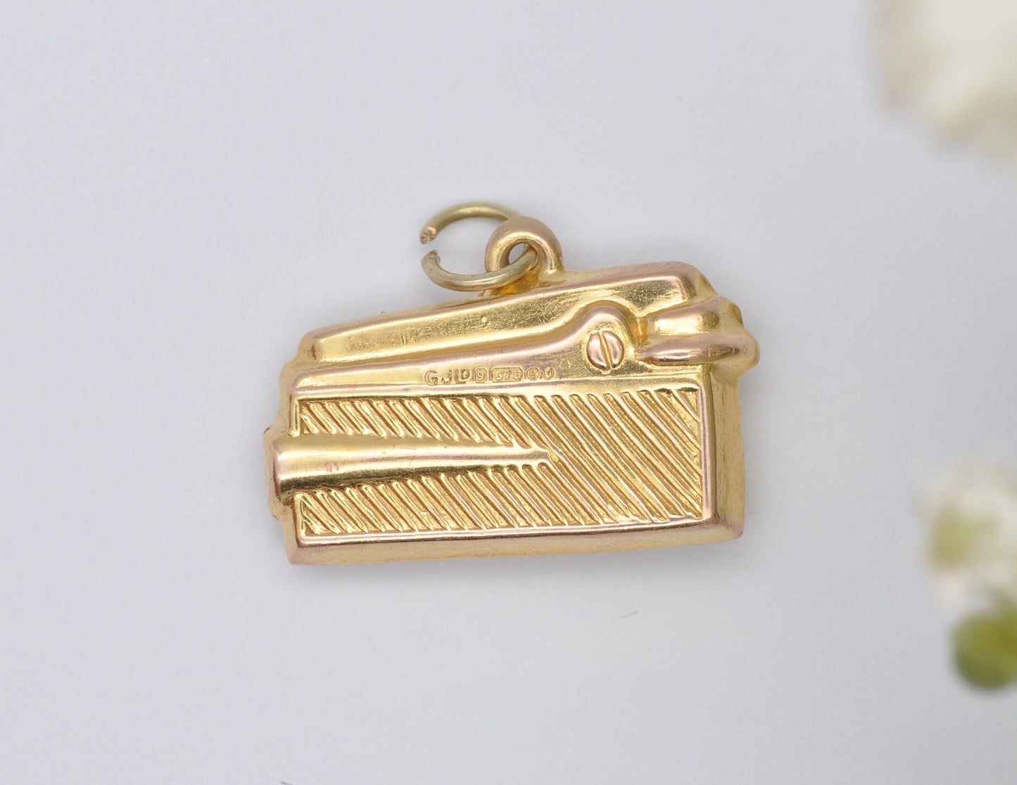 9ct Gold Georg Jensen Lighter Charm / Pendant - Vintage 1960s / Cigarette Lighter / Retro Jewellery / Collectible Memorabilia / Danish Gold