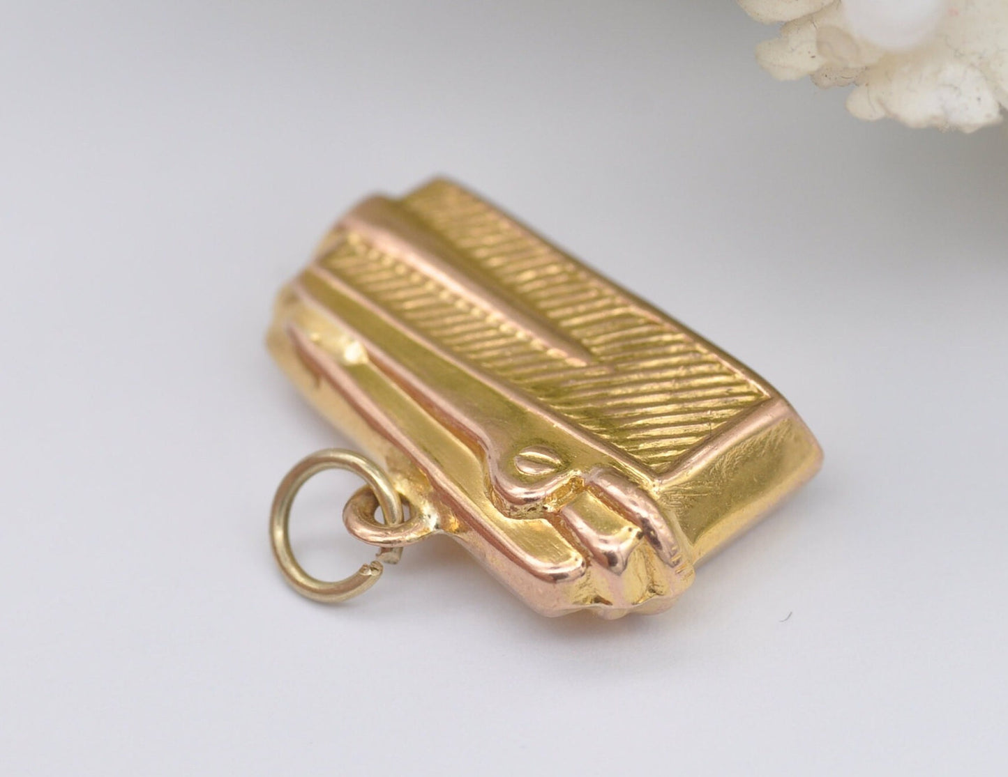 9ct Gold Georg Jensen Lighter Charm / Pendant - Vintage 1960s / Cigarette Lighter / Retro Jewellery / Collectible Memorabilia / Danish Gold