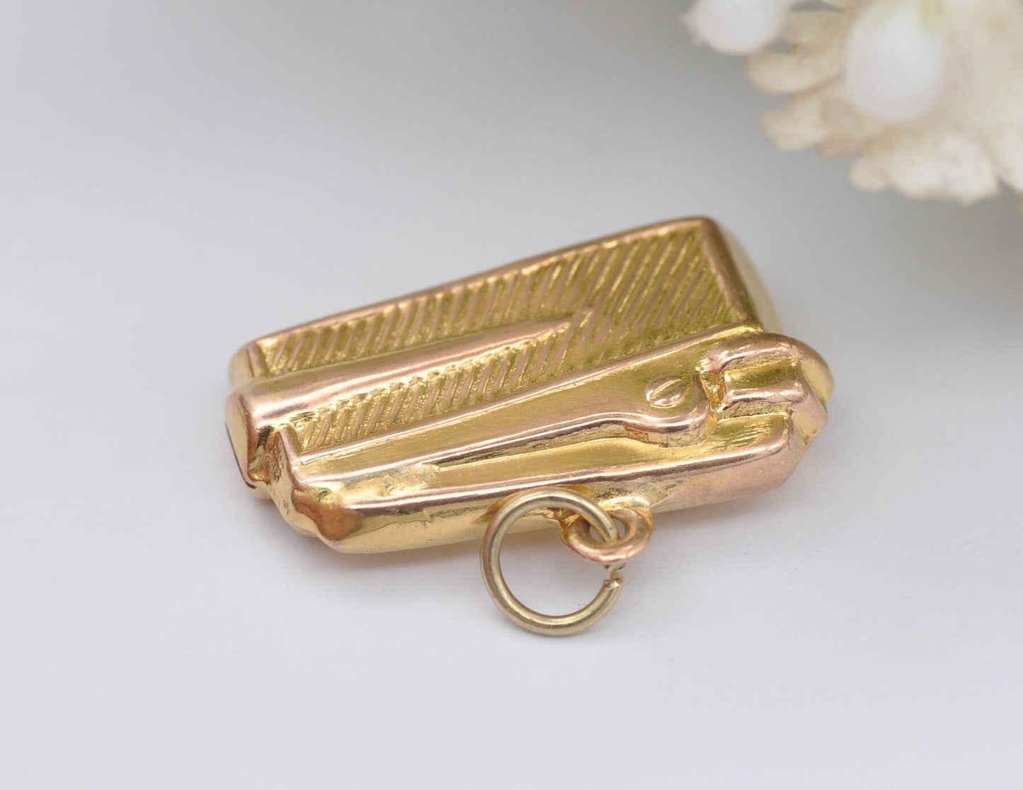 9ct Gold Georg Jensen Lighter Charm / Pendant - Vintage 1960s / Cigarette Lighter / Retro Jewellery / Collectible Memorabilia / Danish Gold