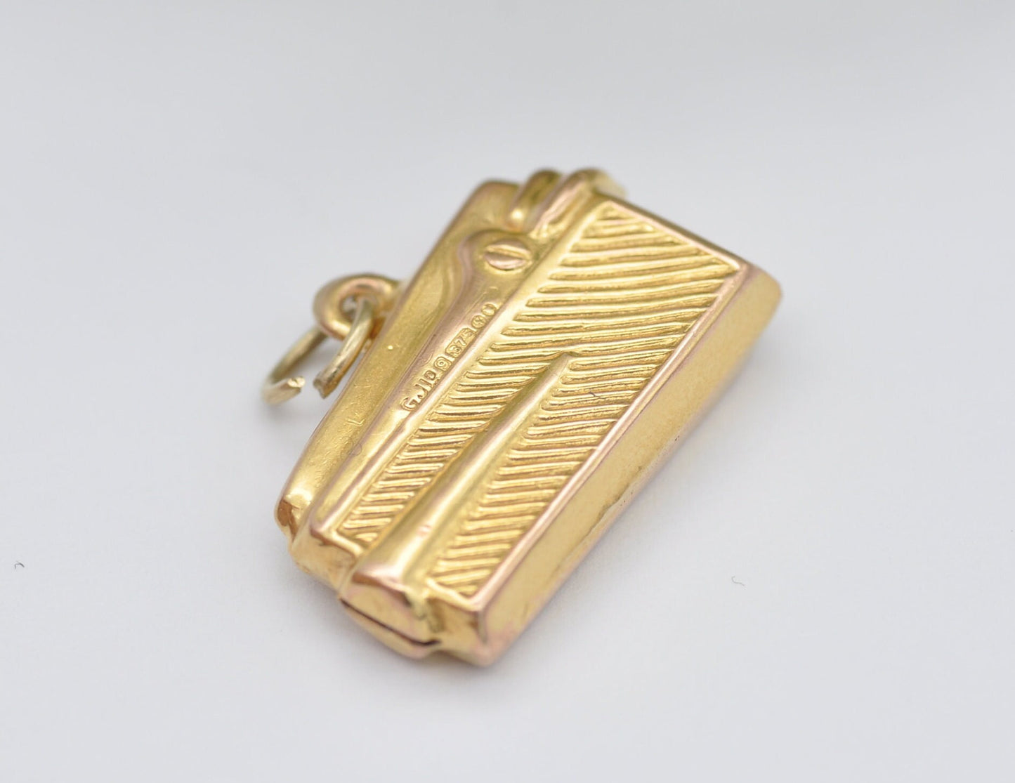 9ct Gold Georg Jensen Lighter Charm / Pendant - Vintage 1960s / Cigarette Lighter / Retro Jewellery / Collectible Memorabilia / Danish Gold