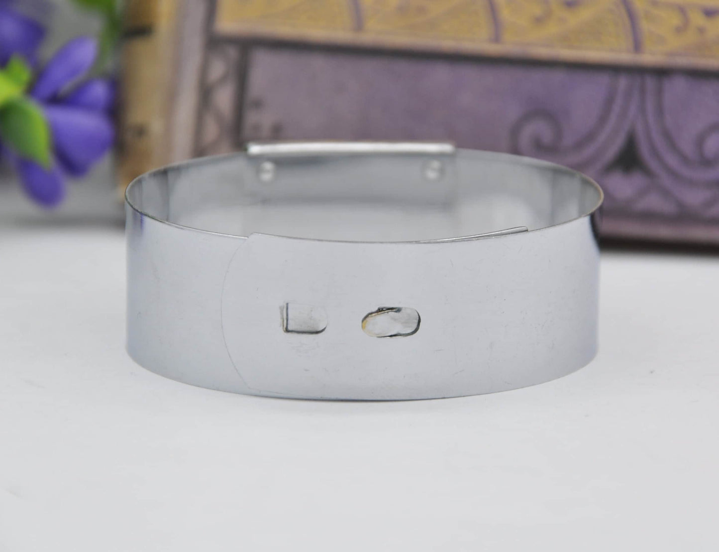 Vintage Art Deco Chrome Butterfly Wing Bracelet