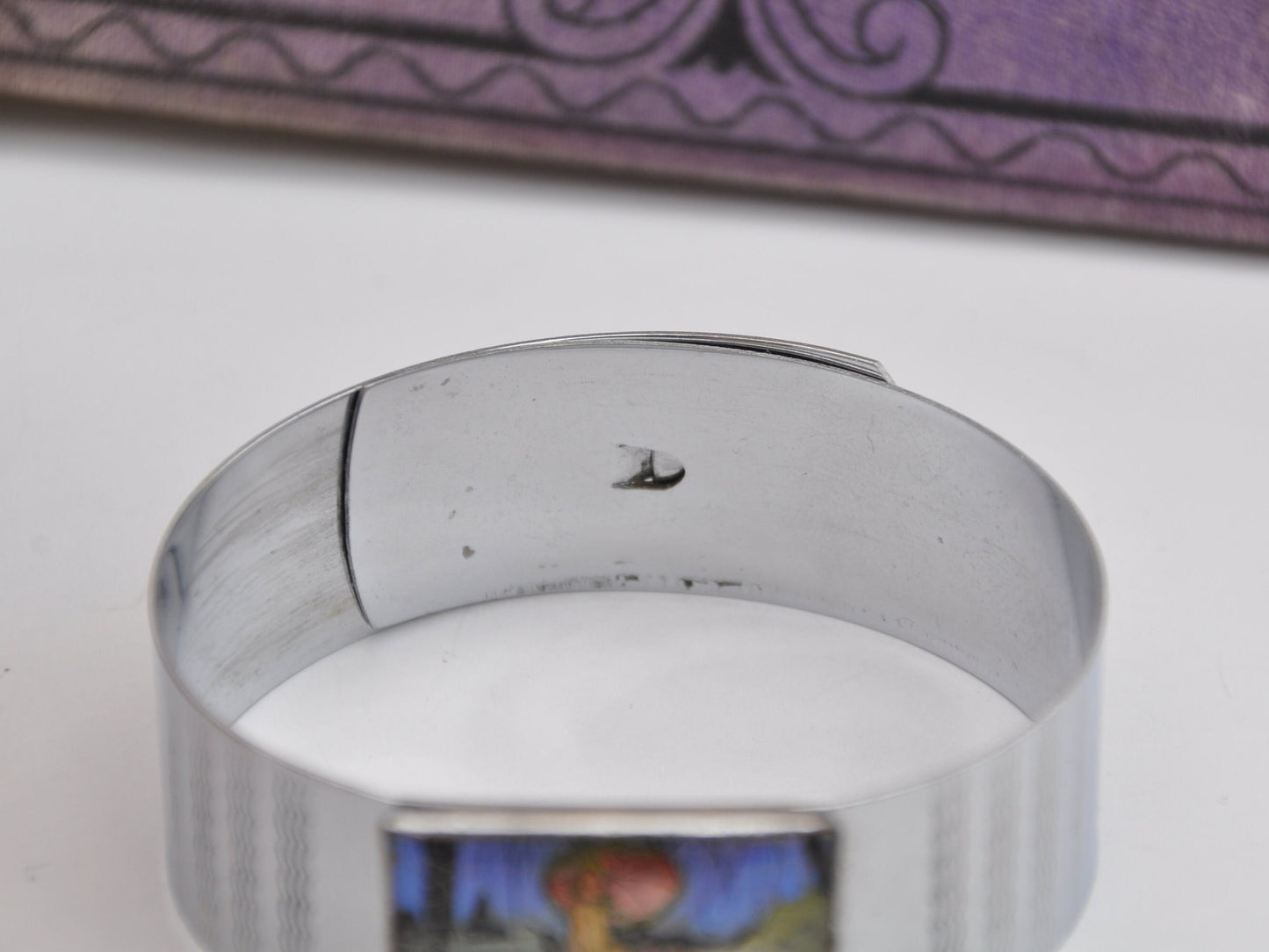 Vintage Art Deco Chrome Butterfly Wing Bracelet