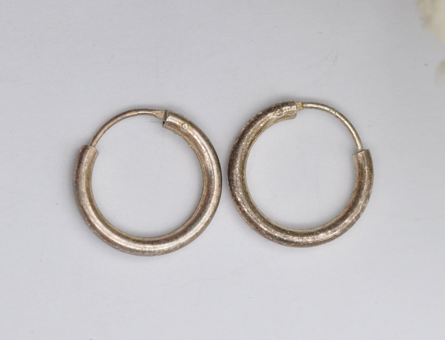 Vintage Sterling Silver Hoop Earrings