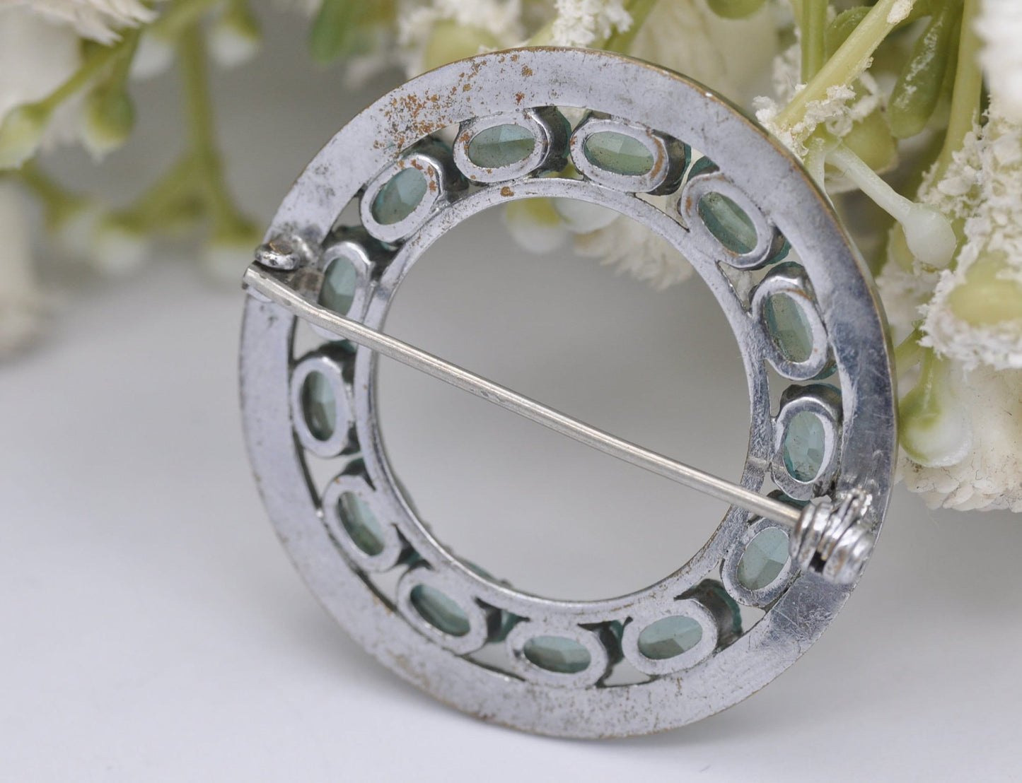 Vintage Art Deco Paste Brooch