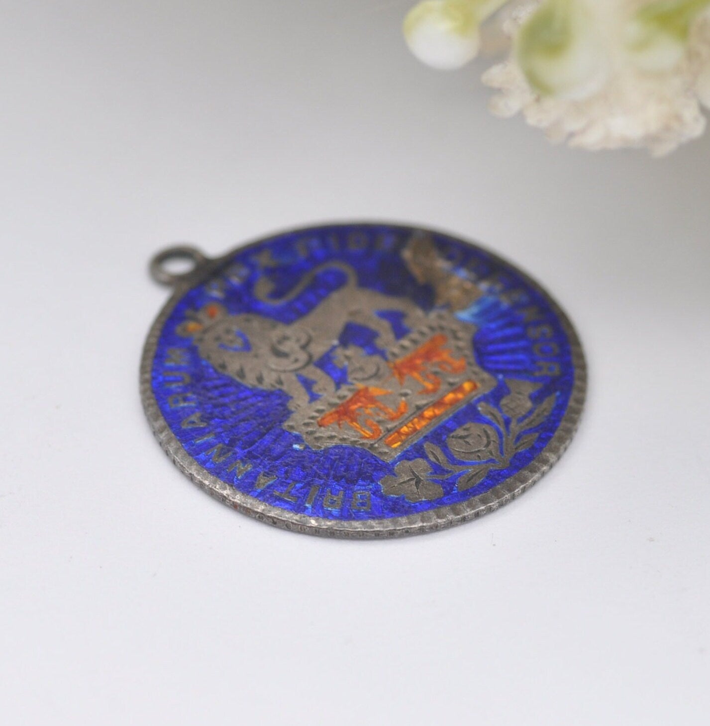 Antique Silver George IV Sixpence Coin Pendant 1820s