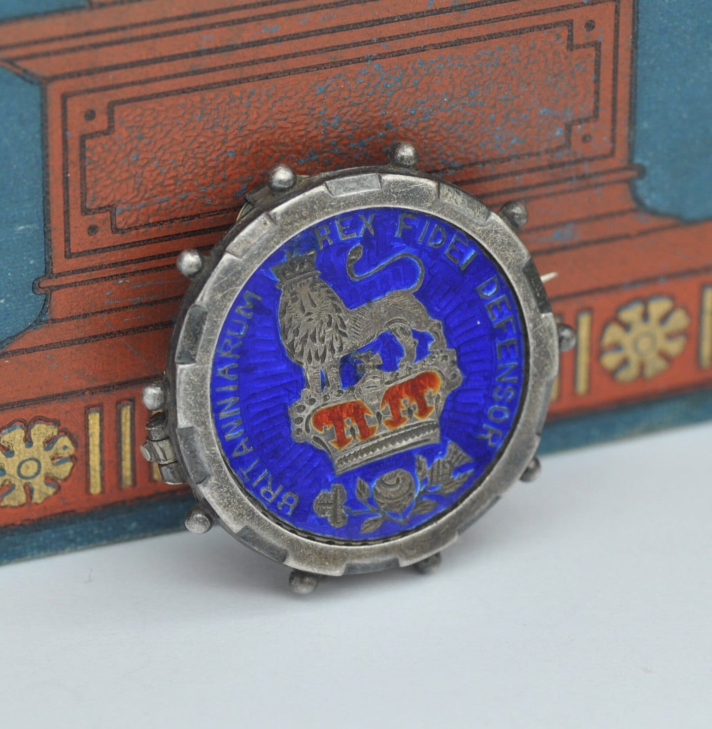 Antique Silver 1826 George IV One Shilling Coin Brooch