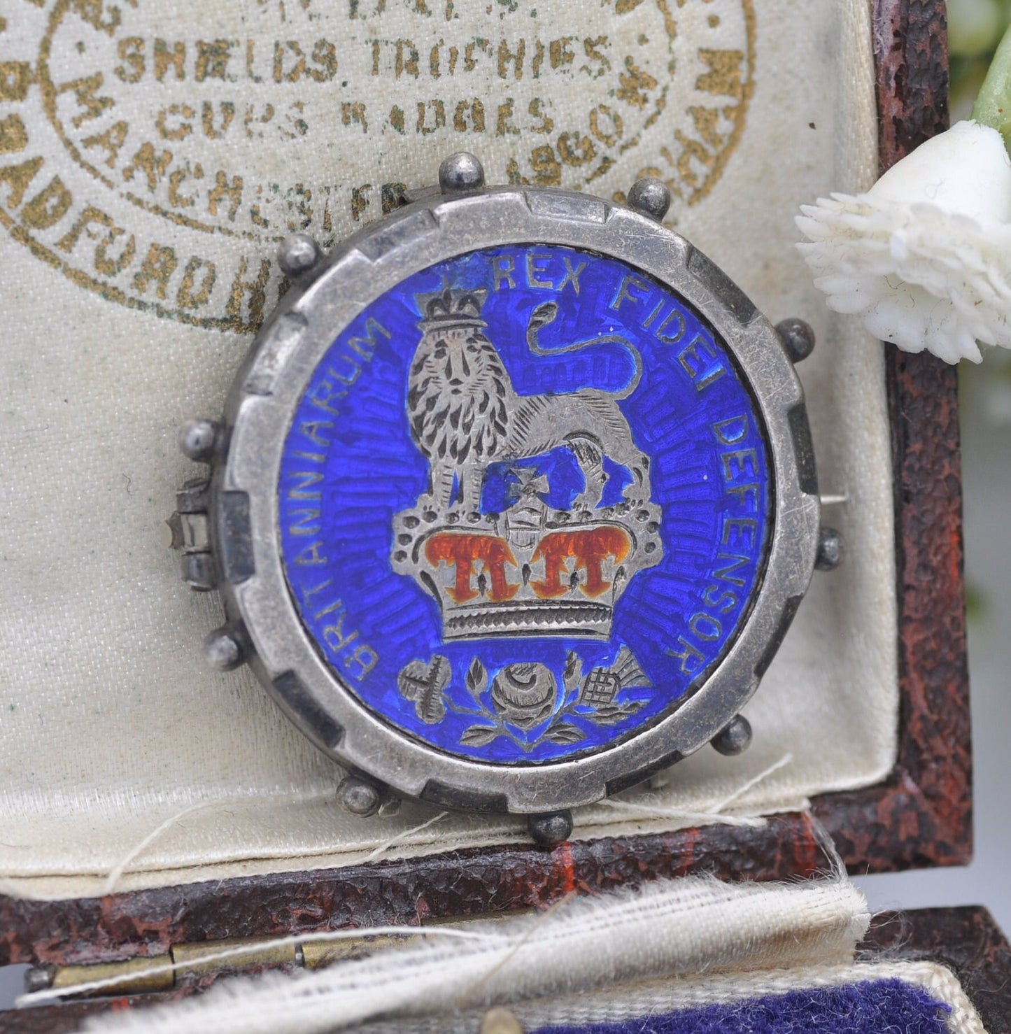 Antique Silver 1826 George IV One Shilling Coin Brooch