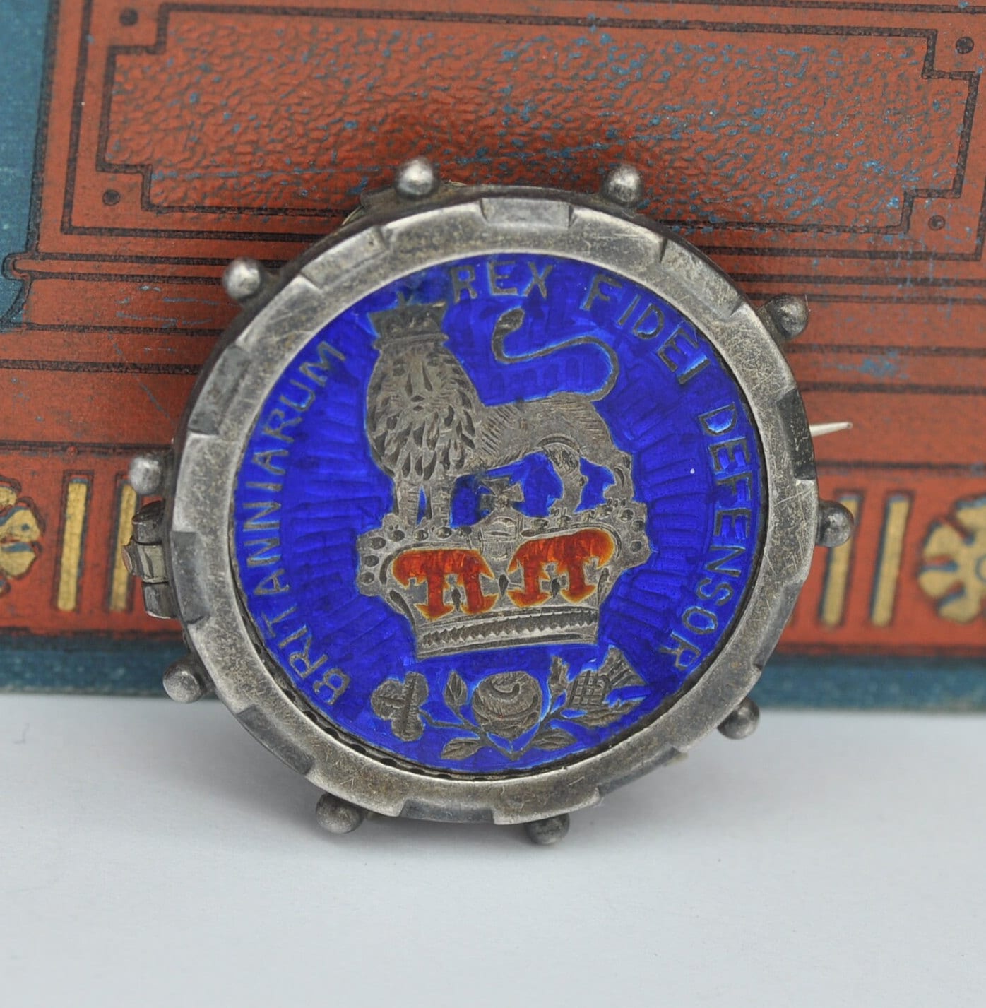 Antique Silver 1826 George IV One Shilling Coin Brooch