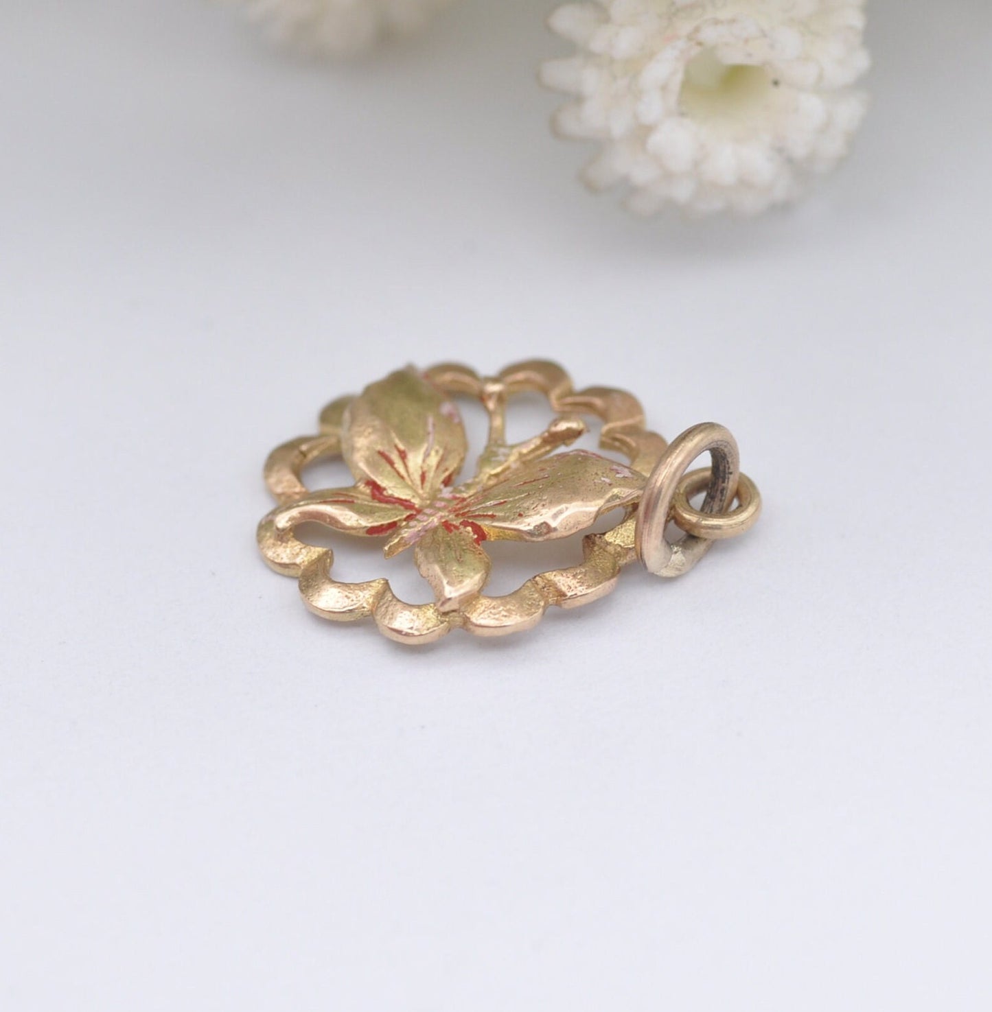 Vintage 9ct Gold Butterfly Charm