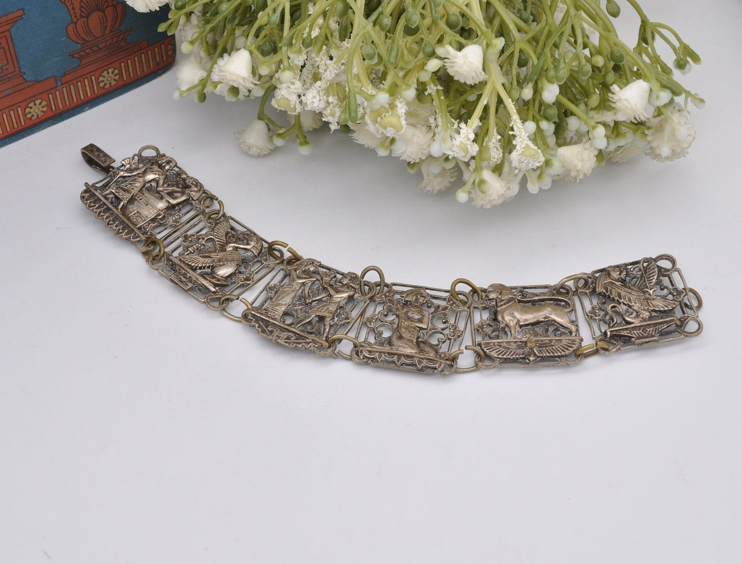 Vintage Art Deco Egyptian Revival Bracelet