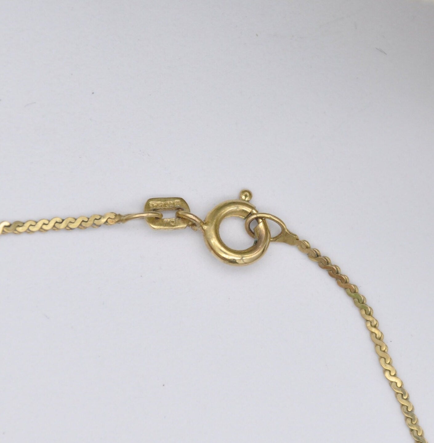 Vintage 9ct Gold Diamond Necklace 1982 - with Integral Pendant