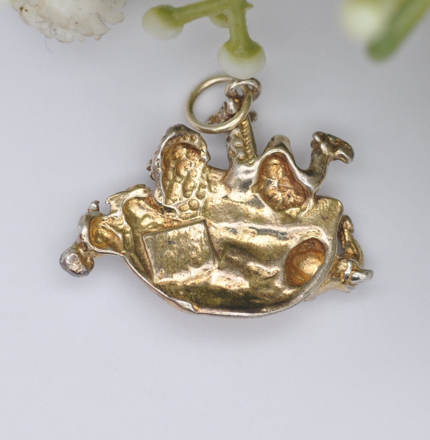 Vintage Noah's Ark Charm Pendant - Animals on a Boat