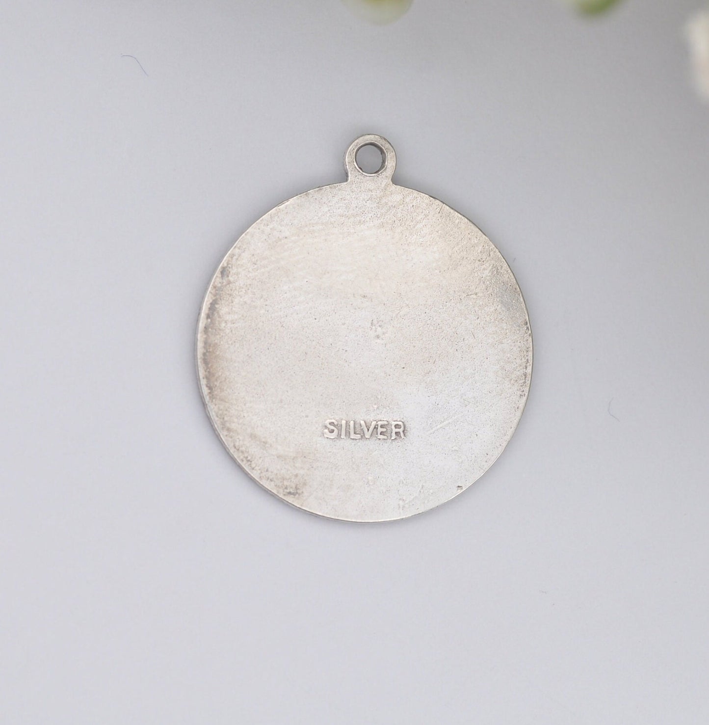 Vintage Sterling Silver St Christopher Charm Pendant