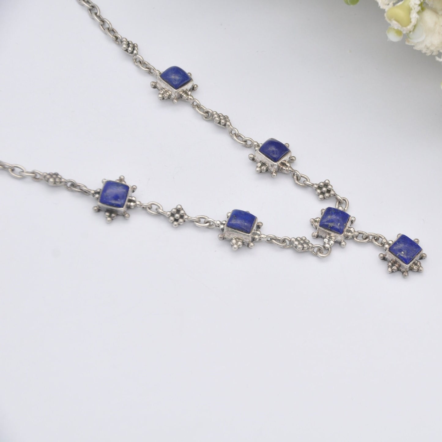 Doug Paulus Sterling Silver Lapis Lazuli Necklace - India DP 925