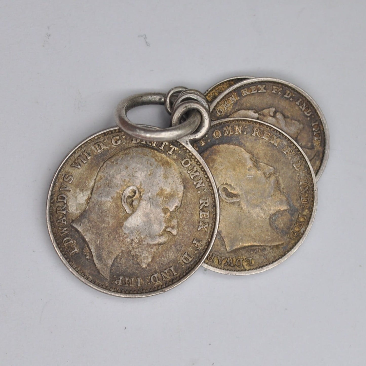 Antique 1904 Edwardian Maundy Money Fob Collection