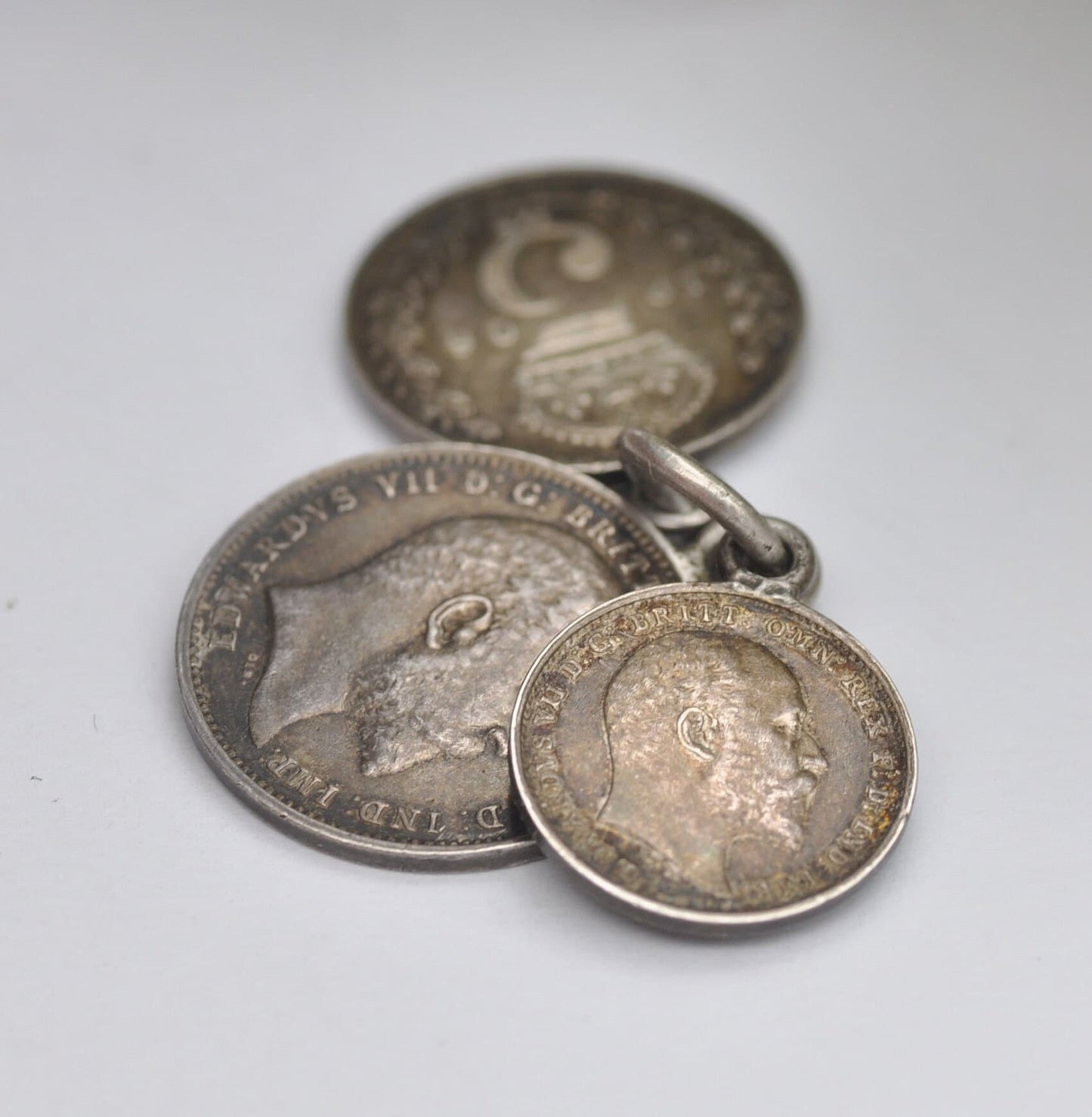 Antique 1906 Edwardian Maundy Money Fob Collection