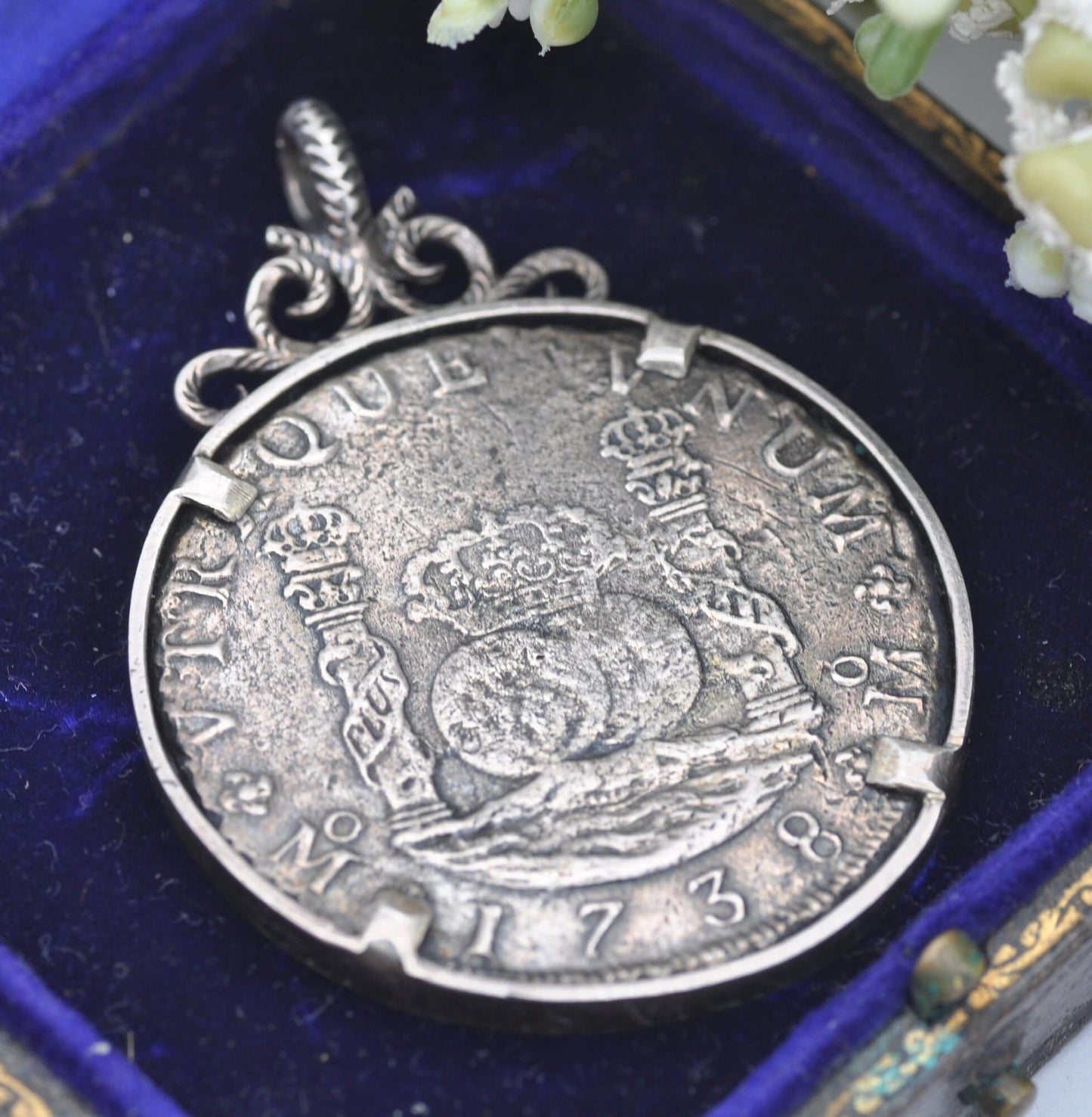 Antique Shipwreck Coin Pendant
