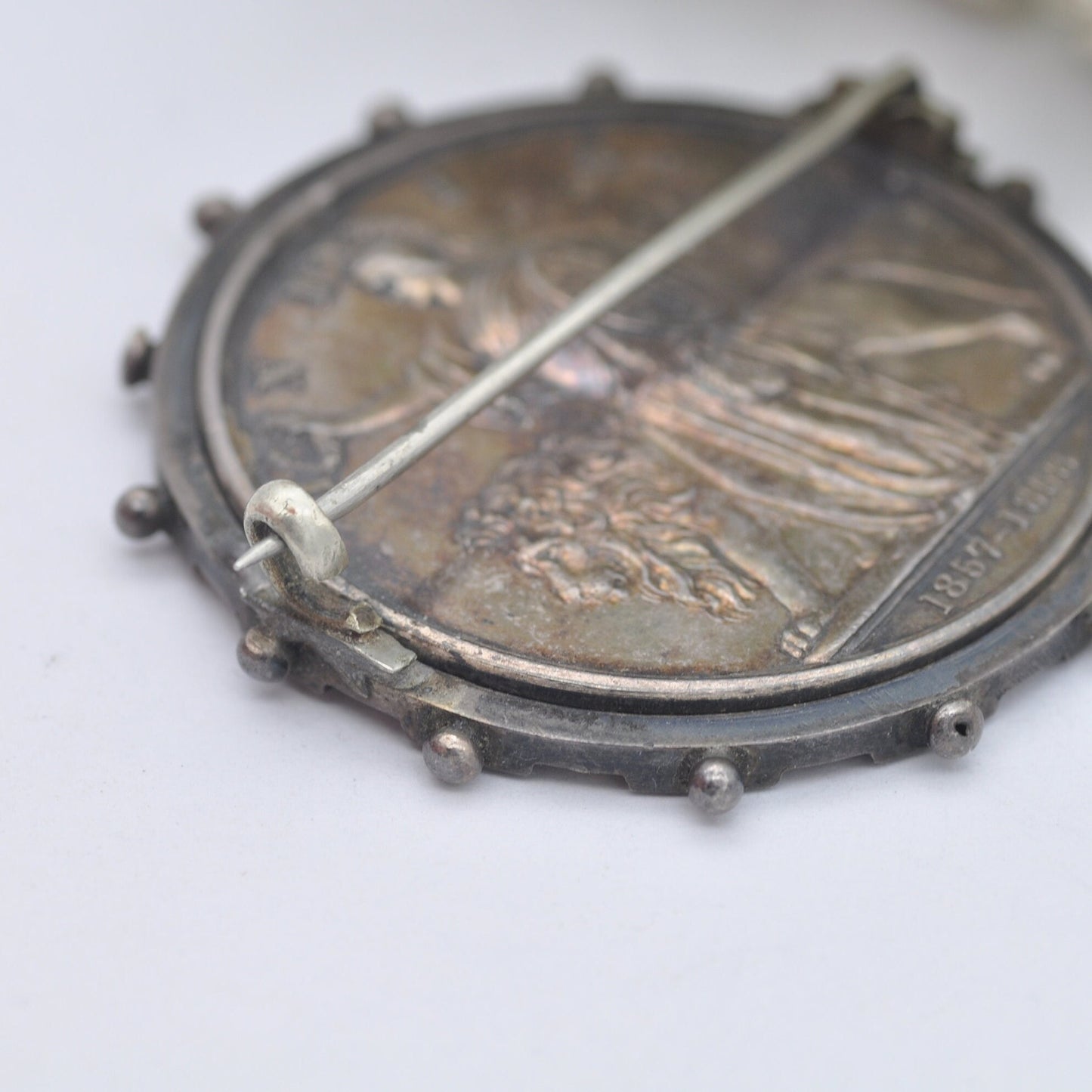 Queen Victoria 1858 India Mutiny Medal Set as a Spinning Brooch