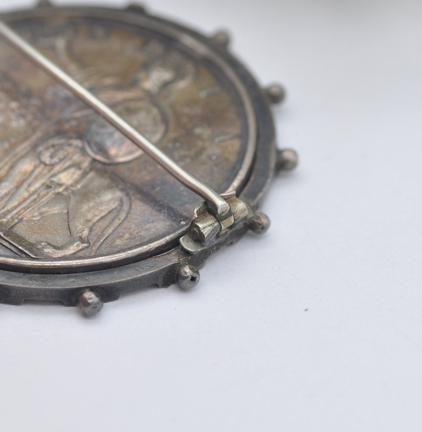 Queen Victoria 1858 India Mutiny Medal Set as a Spinning Brooch