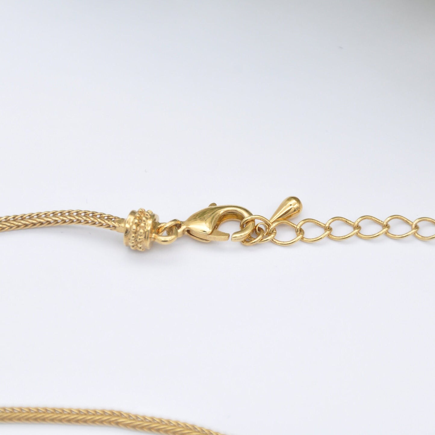 Vintage JBK Enamel Necklace - Jacqueline Kennedy Camrose & Kross | Gold Tone with Blue Enamel and Rhinestone