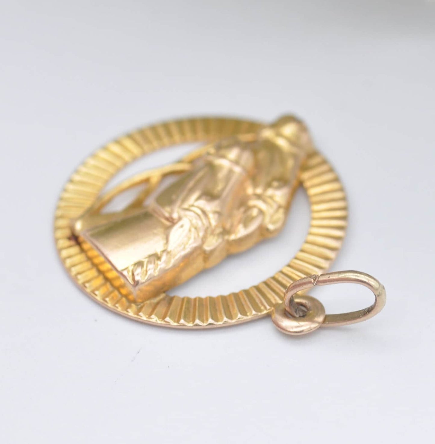 Vintage 9ct Gold Horse Head Pendant