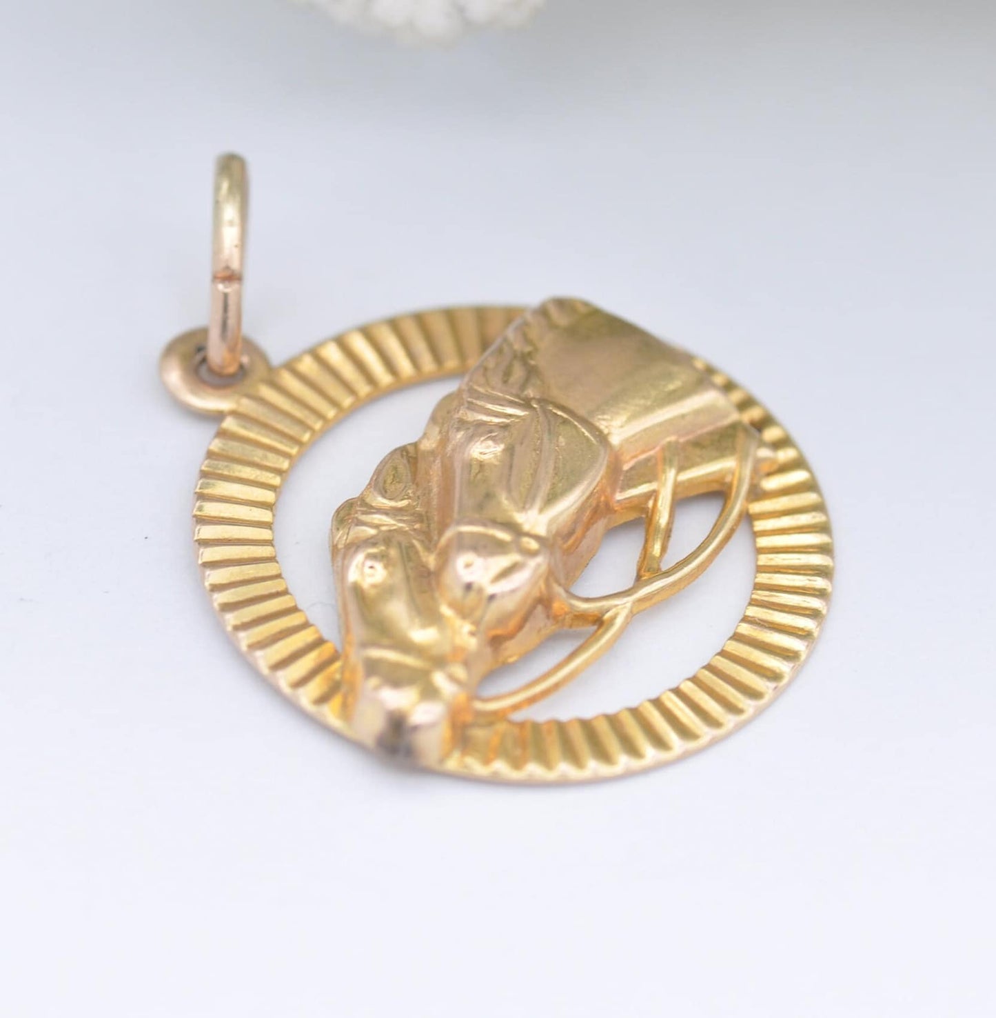 Vintage 9ct Gold Horse Head Pendant