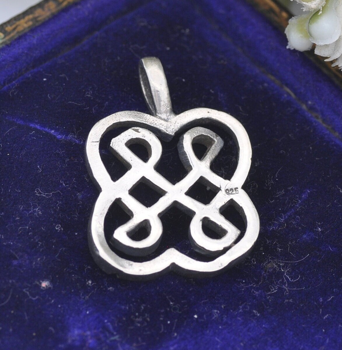 Vintage Sterling Silver Celtic Knot Pendant - Scottish Studio | Handmade