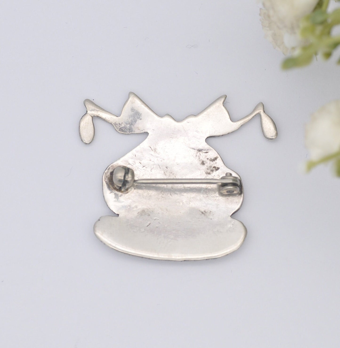 Vintage Sterling Silver Abstract Figural Brooch - Sculptural Modernist Design | Statement Piece