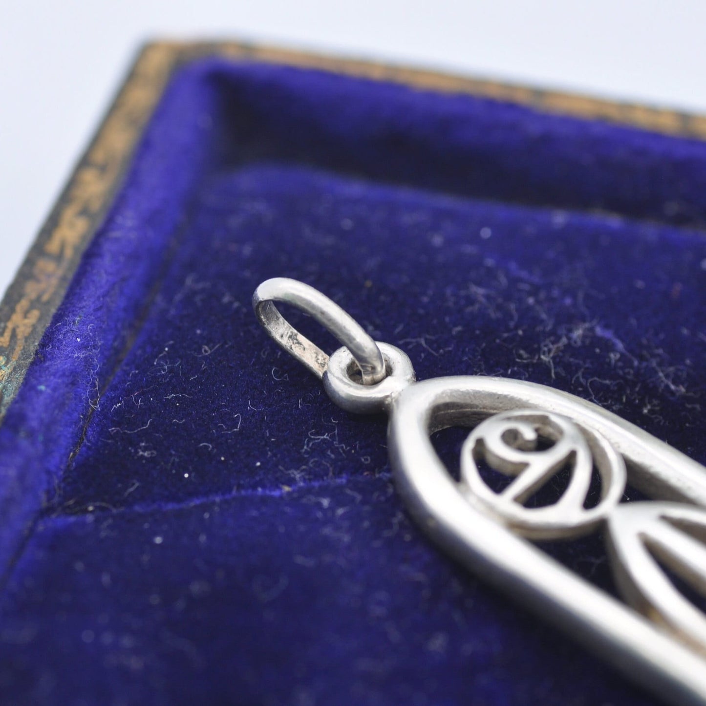 Vintage Sterling Silver Celtic Flower Openwork Pendant - Charles Rennie Mackintosh Style