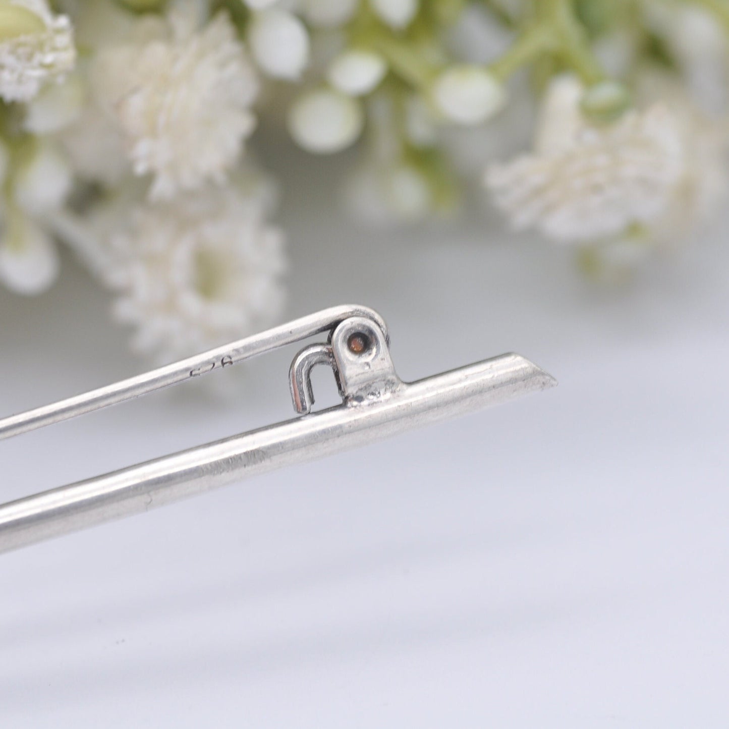 Vintage Modernist Sterling Silver Arrow Bar Brooch - Unusual Mid-Century Design