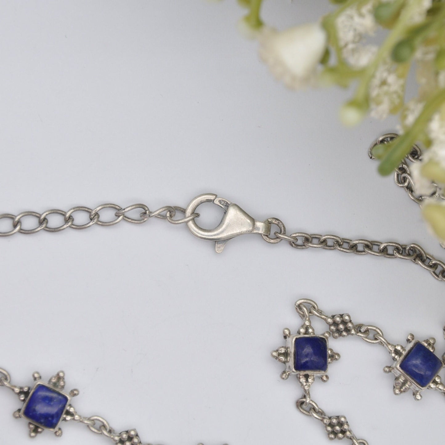 Doug Paulus Sterling Silver Lapis Lazuli Necklace - India DP 925