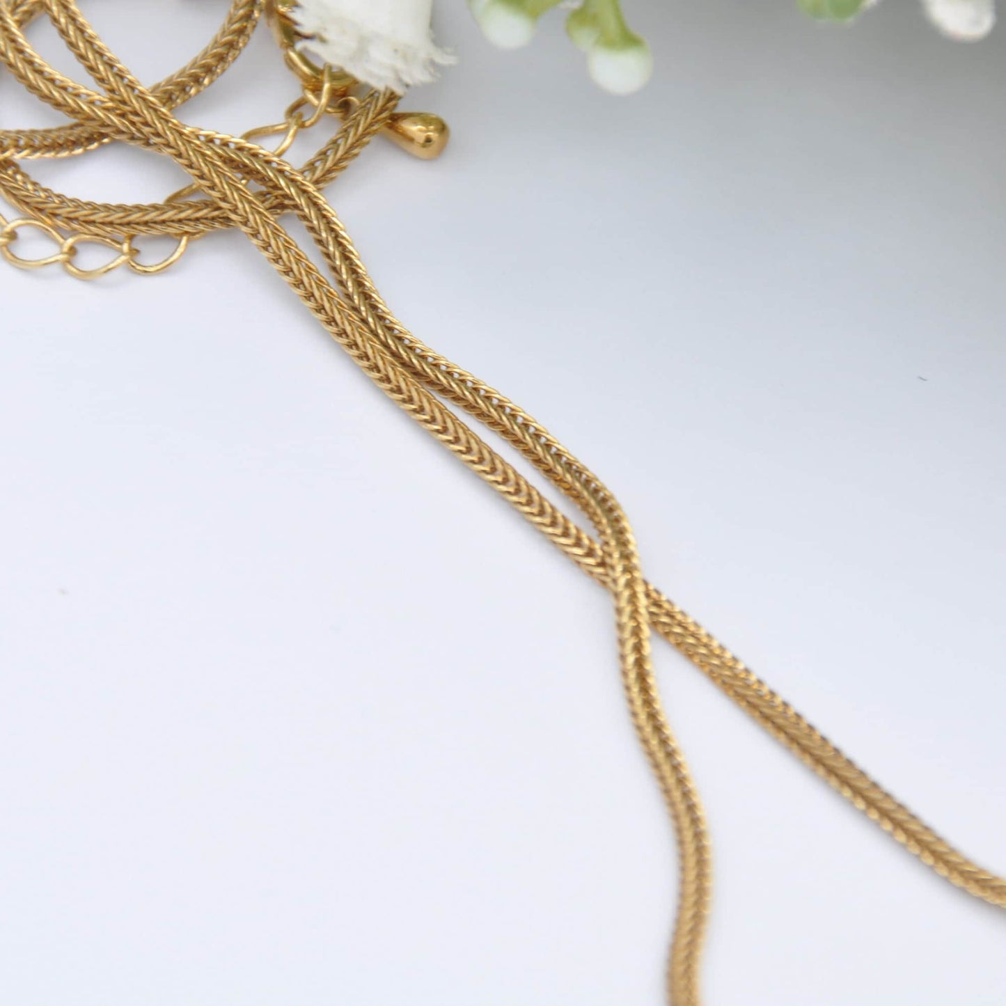 Vintage JBK Enamel Necklace - Jacqueline Kennedy Camrose & Kross | Gold Tone with Blue Enamel and Rhinestone