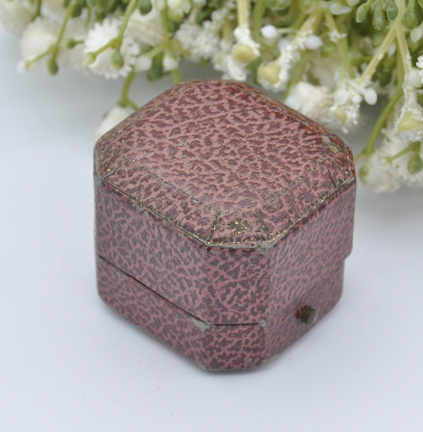 Vintage Leather Ring Box -John Ward & Son Jewellers South Kensington | Silk and Velvet Lined