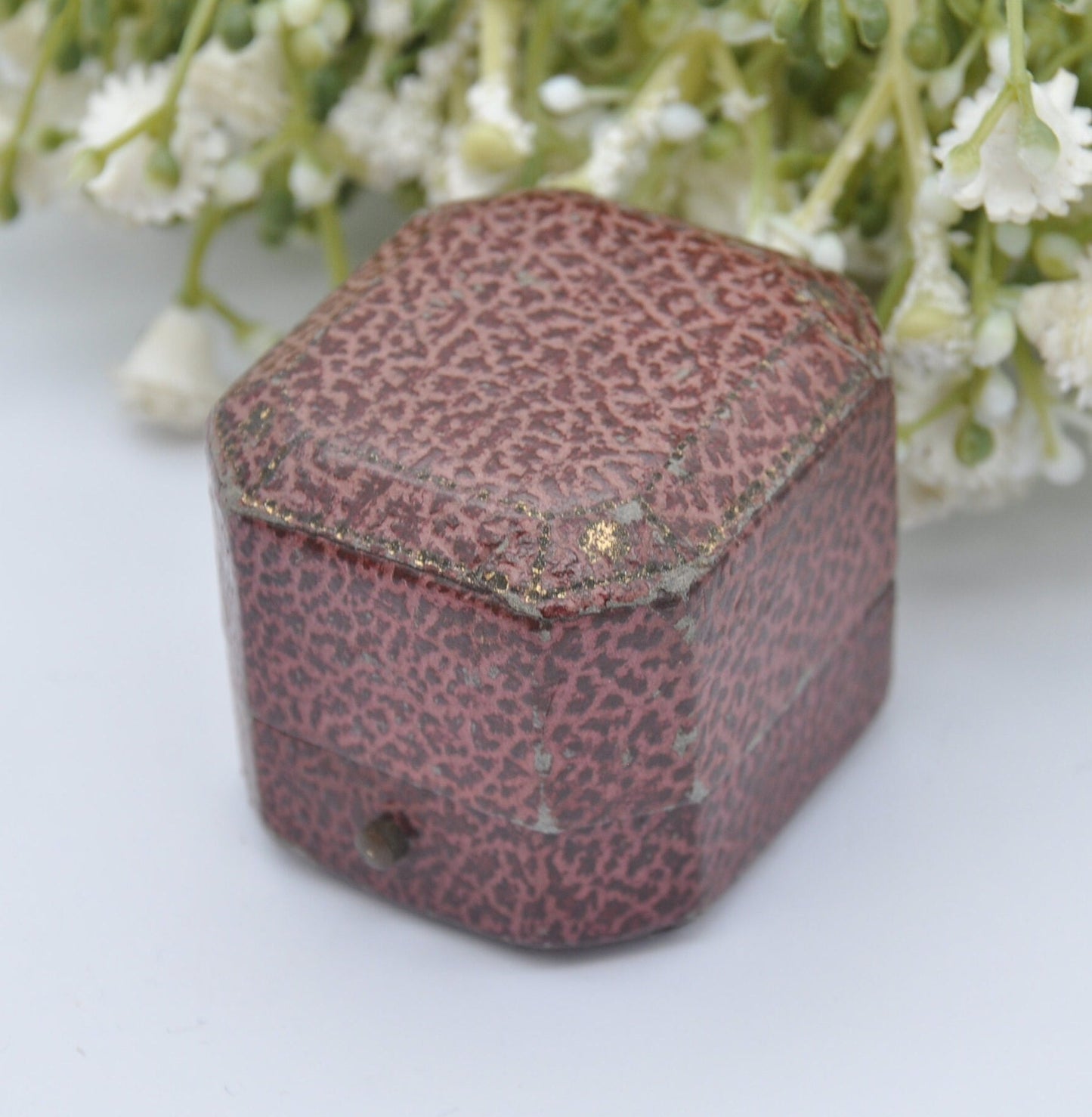 Vintage Leather Ring Box -John Ward & Son Jewellers South Kensington | Silk and Velvet Lined